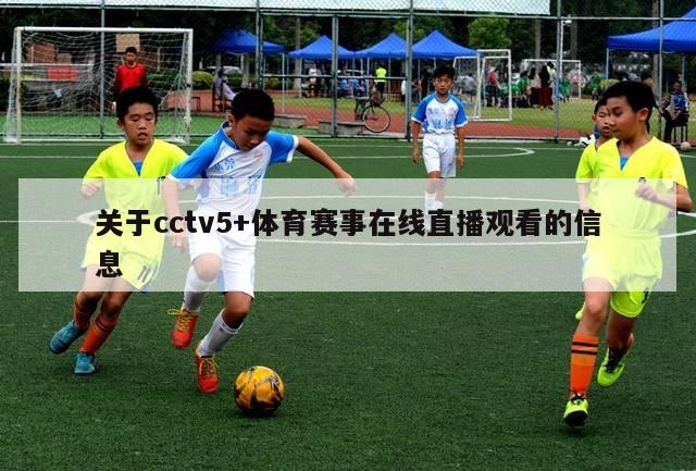 关于cctv5+体育赛事在线直播观看的信息